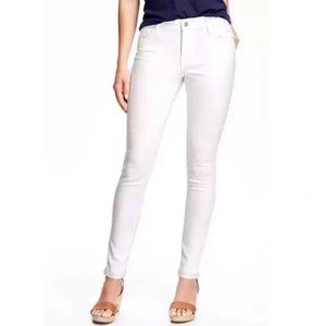 OLD NAVY Mid-rise Rockstar Skinny Jeans White sz 6